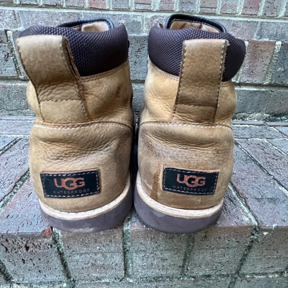 UGG Waterproof Leather Boots – Brown – Men's Size 11‎